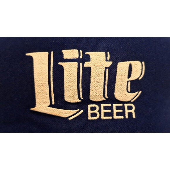 VINTAGE DESIGNER PRODUCTS MILLER LITE SNAPBACK TRUCKER MESH ADVERTISING HAT CAP - Picture 2 of 7